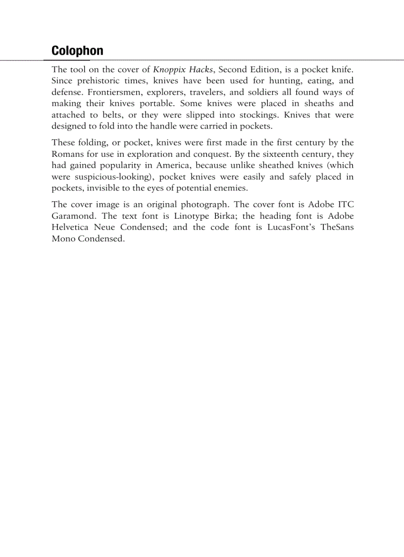 image for page Knoppix Hacks 2nd Edition Nov 2007