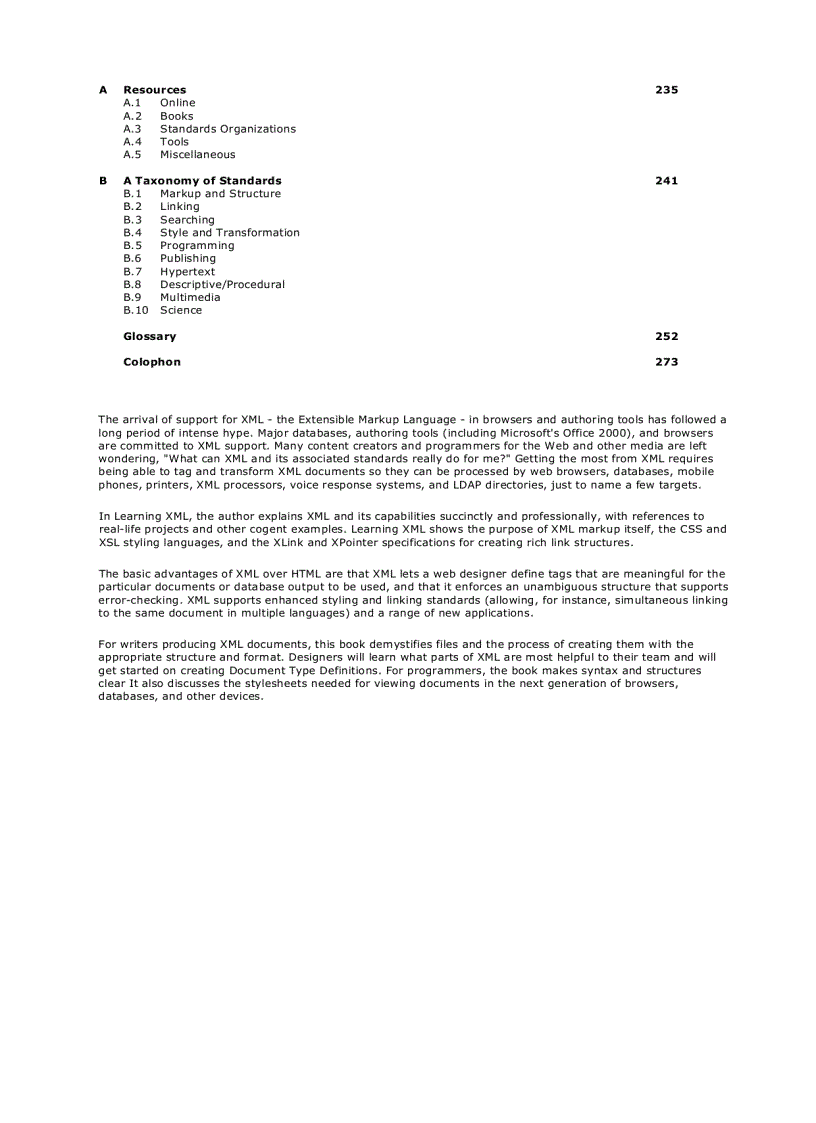 image for page Learning XML First Edition