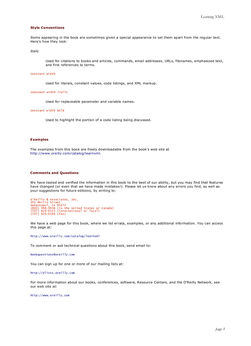 image for page Learning XML First Edition