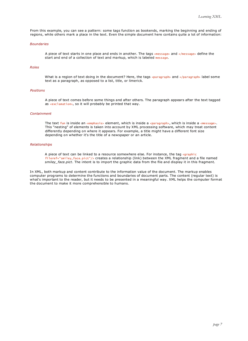 image for page Learning XML First Edition