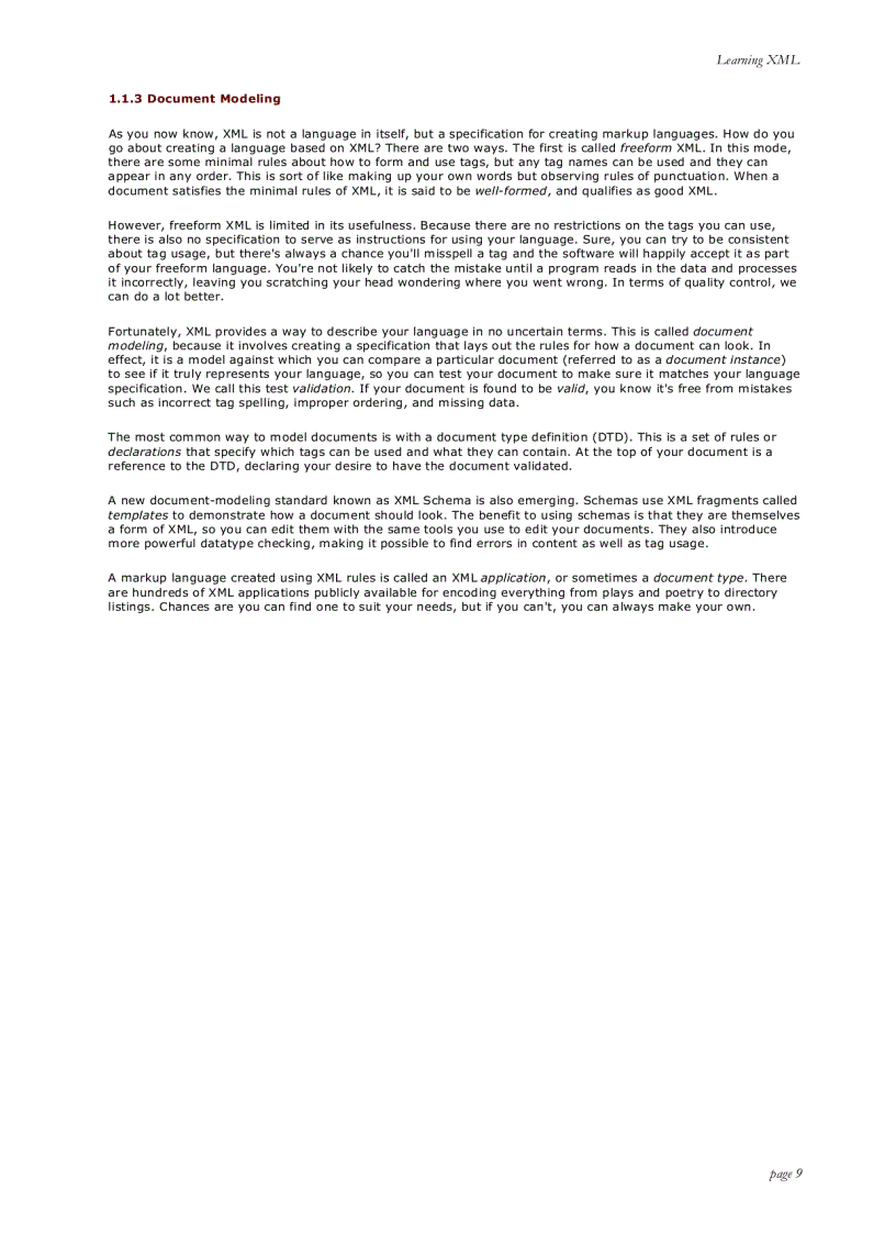 image for page Learning XML First Edition