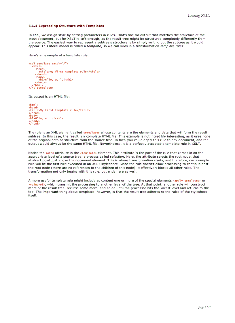 image for page Learning XML First Edition