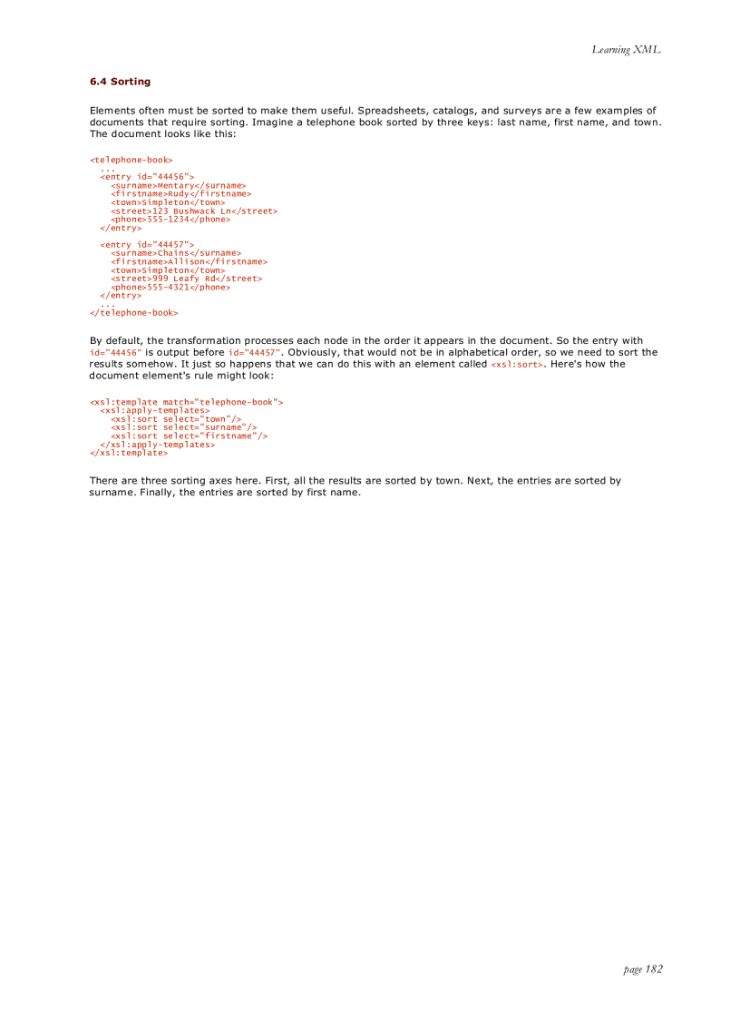 image for page Learning XML First Edition