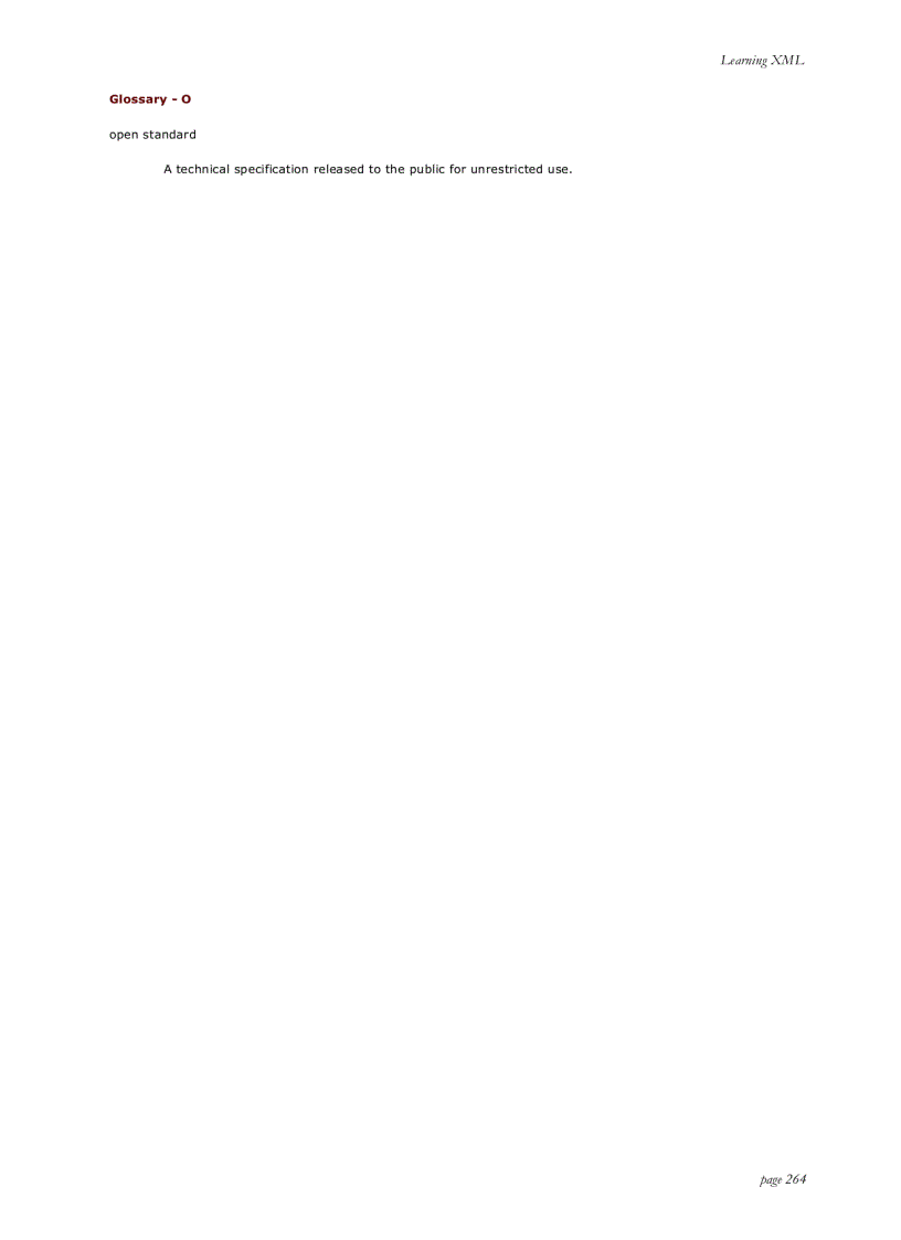 image for page Learning XML First Edition