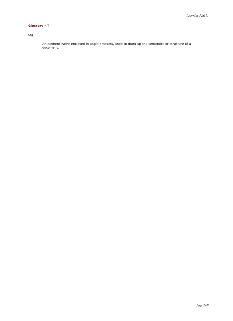 image for page Learning XML First Edition