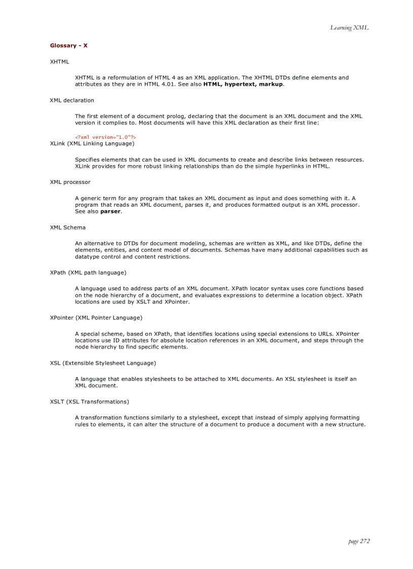 image for page Learning XML First Edition