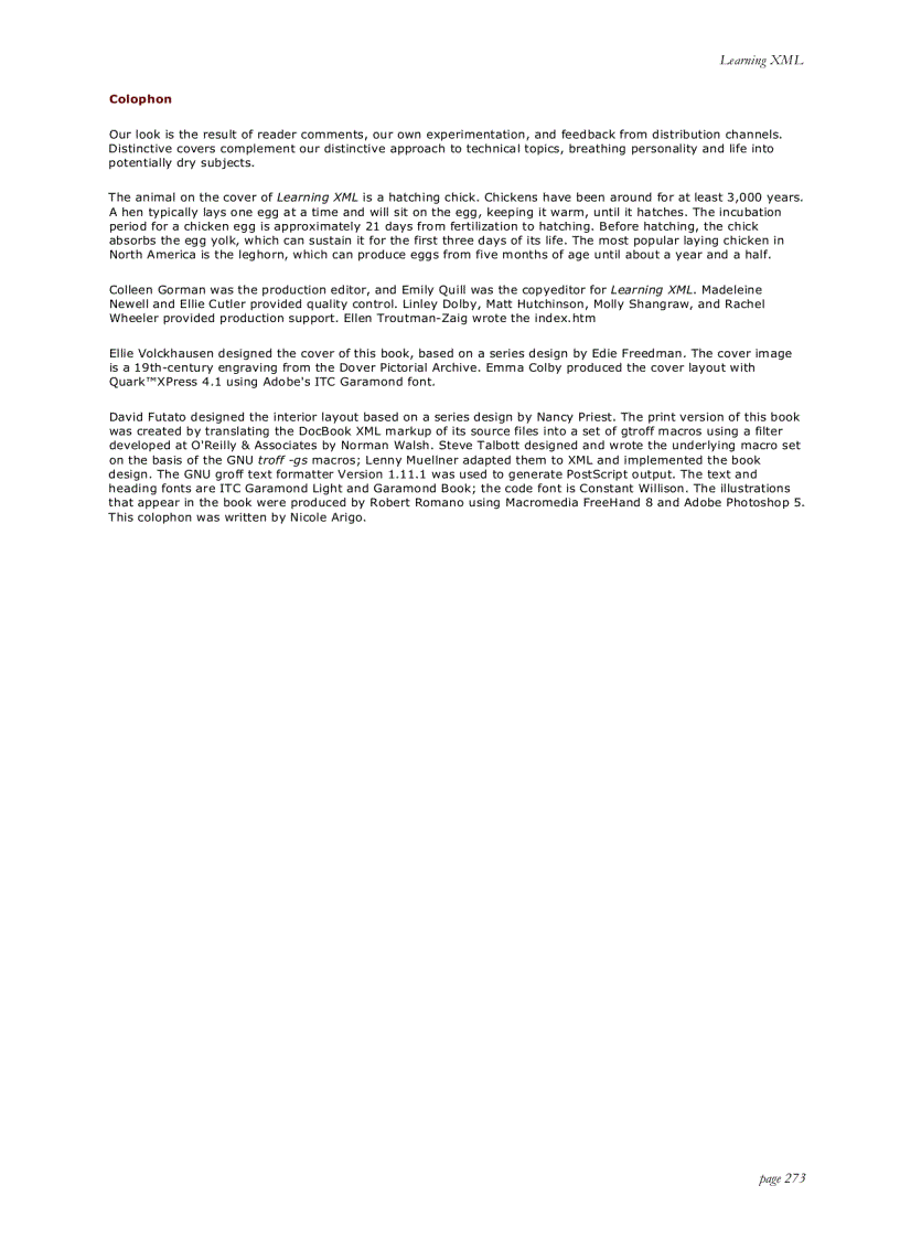 image for page Learning XML First Edition