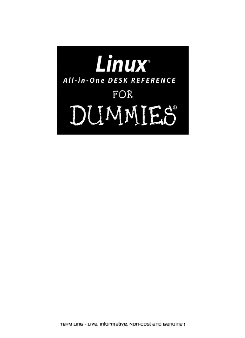 image for page Linux All in One Desk Reference For Dummies