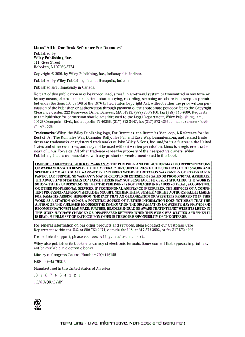 image for page Linux All in One Desk Reference For Dummies