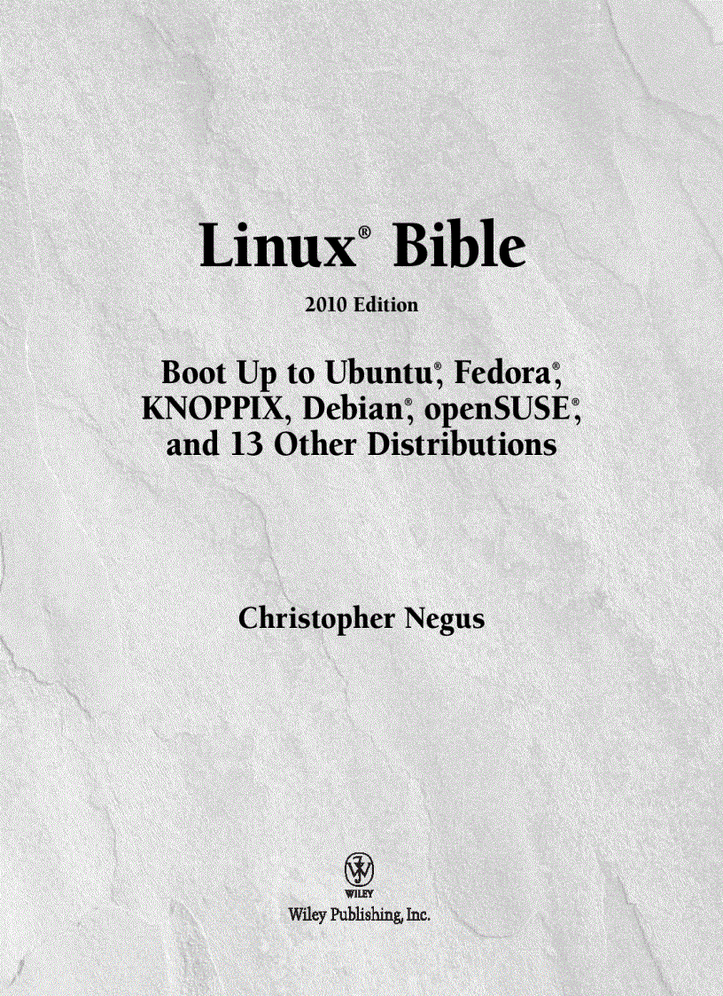image for page Linux Bible 2010 Edition
