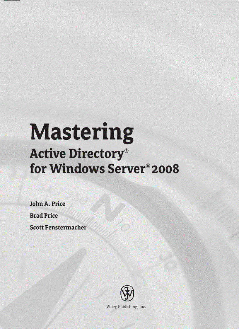 image for page Mastering Active Directory for Windows Server 2008 Jun 2008