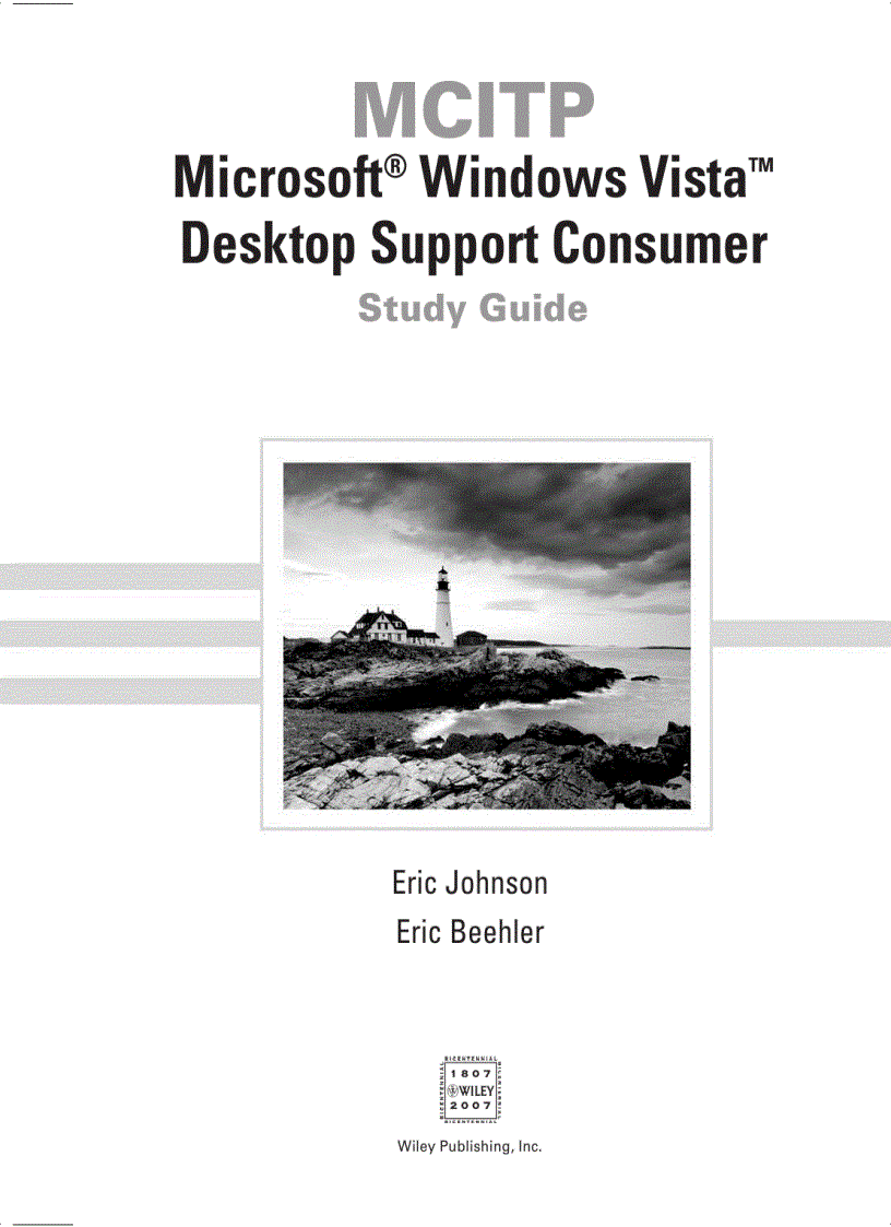 image for page MCITP Windows Vista Desktop Support Consumer Study Guide 70 623