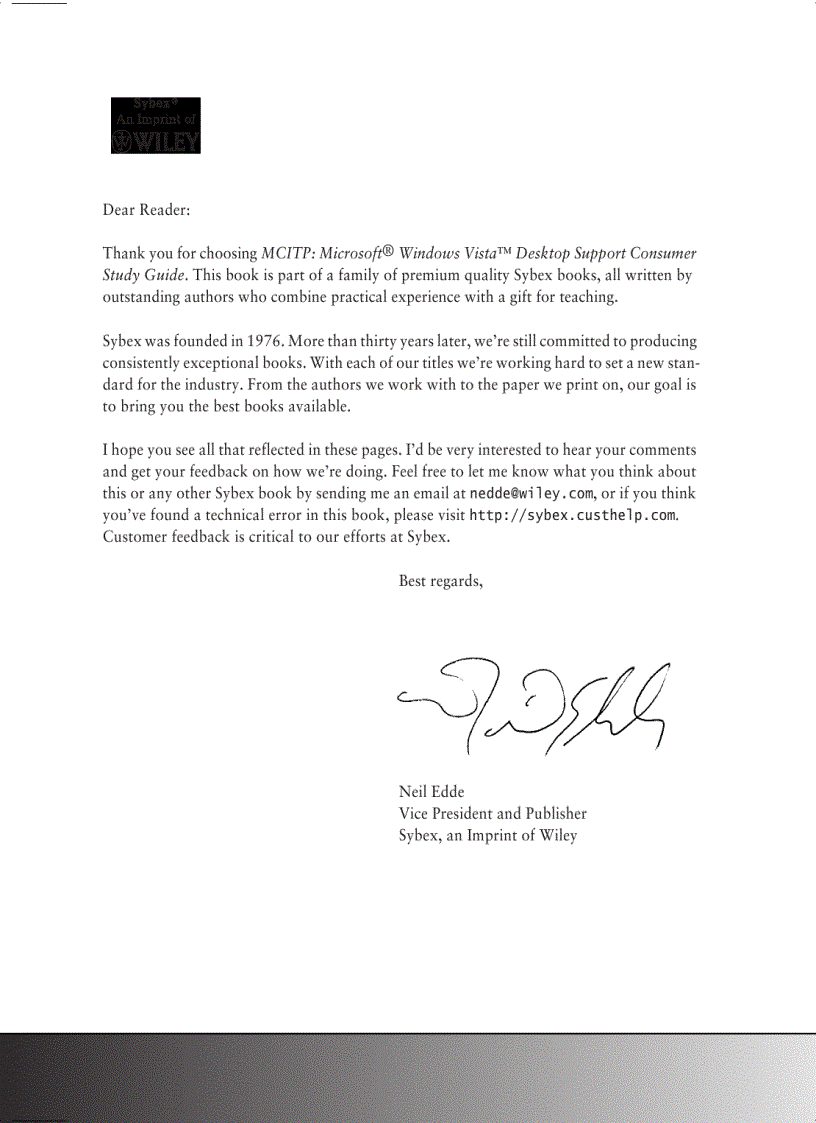 image for page MCITP Windows Vista Desktop Support Consumer Study Guide 70 623