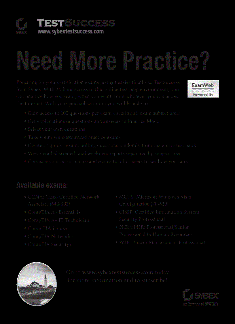 image for page MCITP Windows Vista Desktop Support Consumer Study Guide 70 623