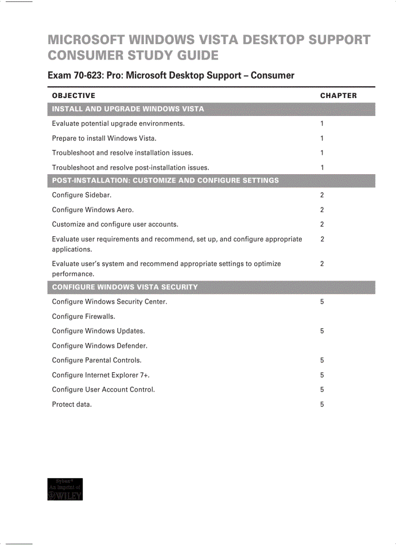image for page MCITP Windows Vista Desktop Support Consumer Study Guide 70 623