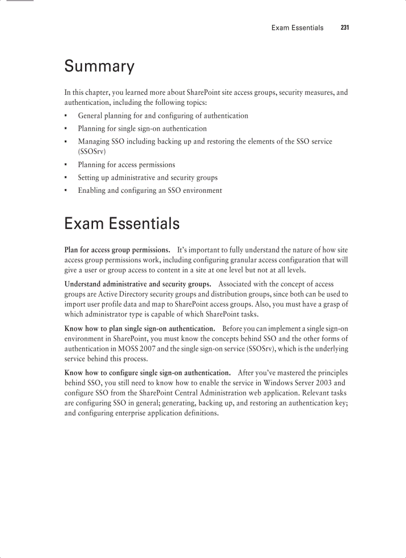 image for page MCTS Ms Office SharePoint Server 2007 Configuration Study Guide