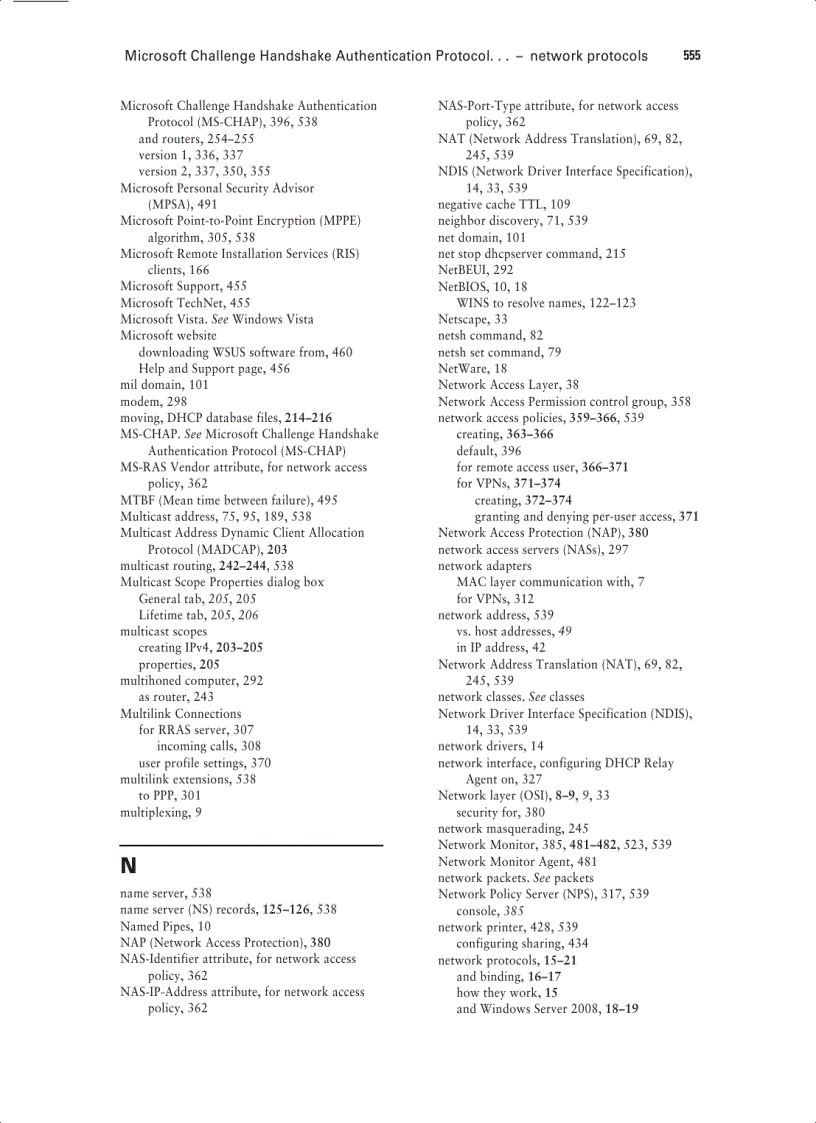 image for page MCTS Windows Server 2008 Network Infrastructure Configuration Jul 2008