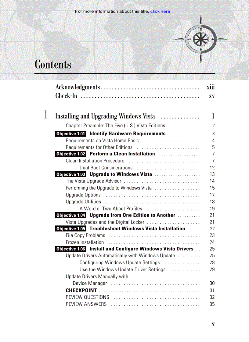 image for page MCTS Windows Vista Client Configuration Passport Exam 70 620