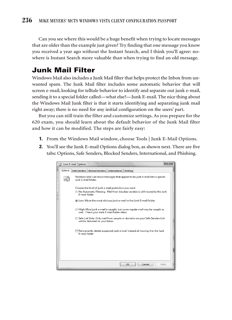 image for page MCTS Windows Vista Client Configuration Passport Exam 70 620