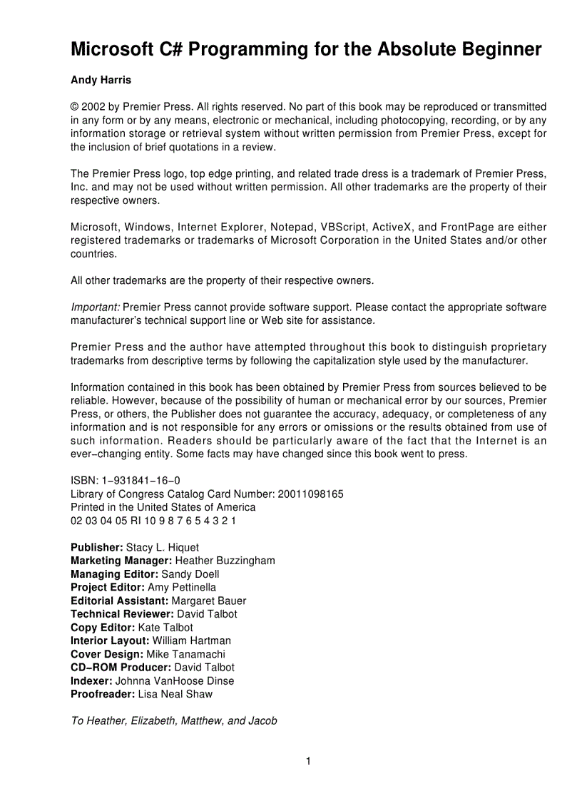 image for page Microsoft C Programming for the Absolute Beginner