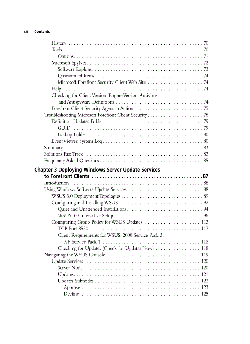 image for page Microsoft Forefront Security Administration Guide Jan 2008