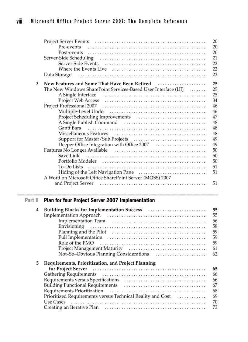 image for page Microsoft Office Project Server 2007 The Complete Reference
