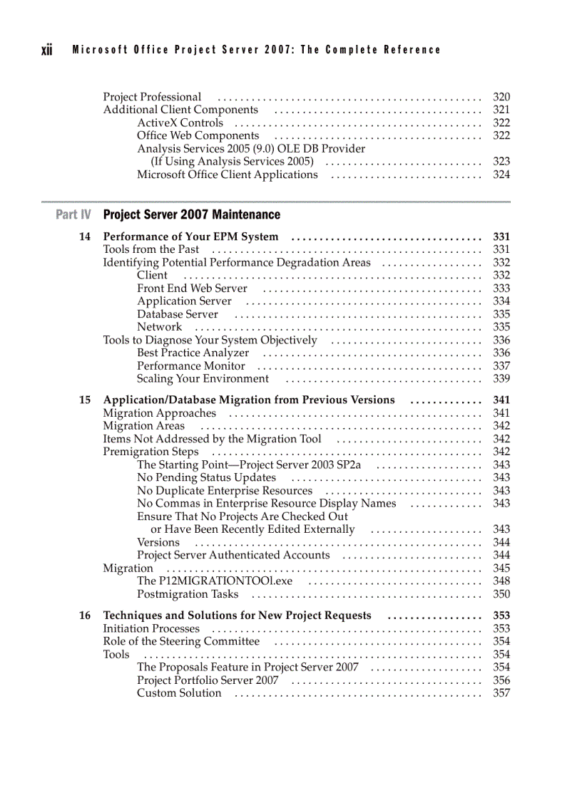 image for page Microsoft Office Project Server 2007 The Complete Reference