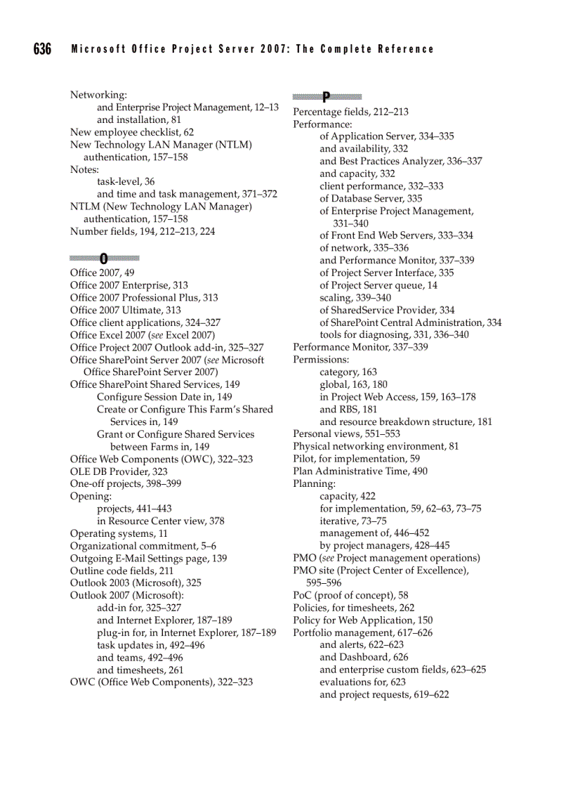 image for page Microsoft Office Project Server 2007 The Complete Reference