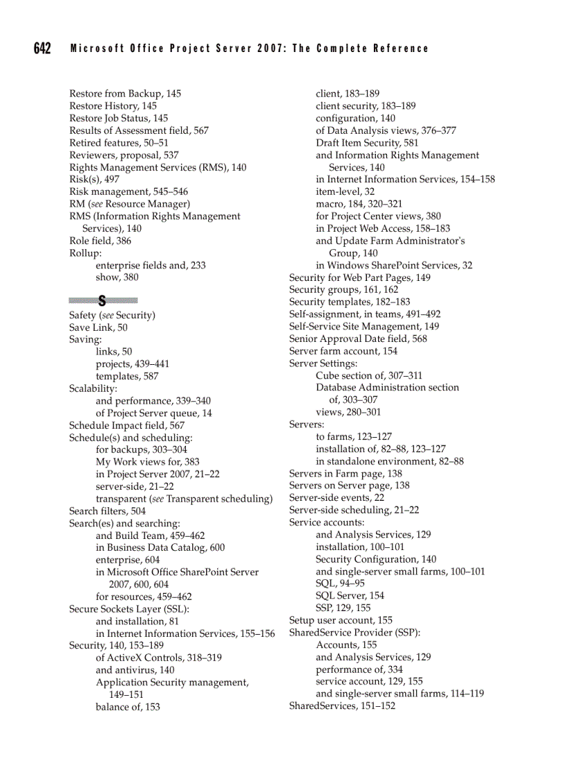image for page Microsoft Office Project Server 2007 The Complete Reference