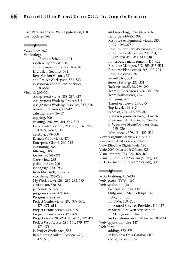 image for page Microsoft Office Project Server 2007 The Complete Reference