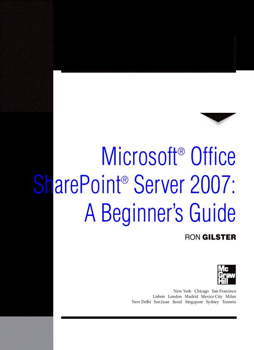 image for page Microsoft Office SharePoint Server 2007 A Beginners Guide Sep 2007