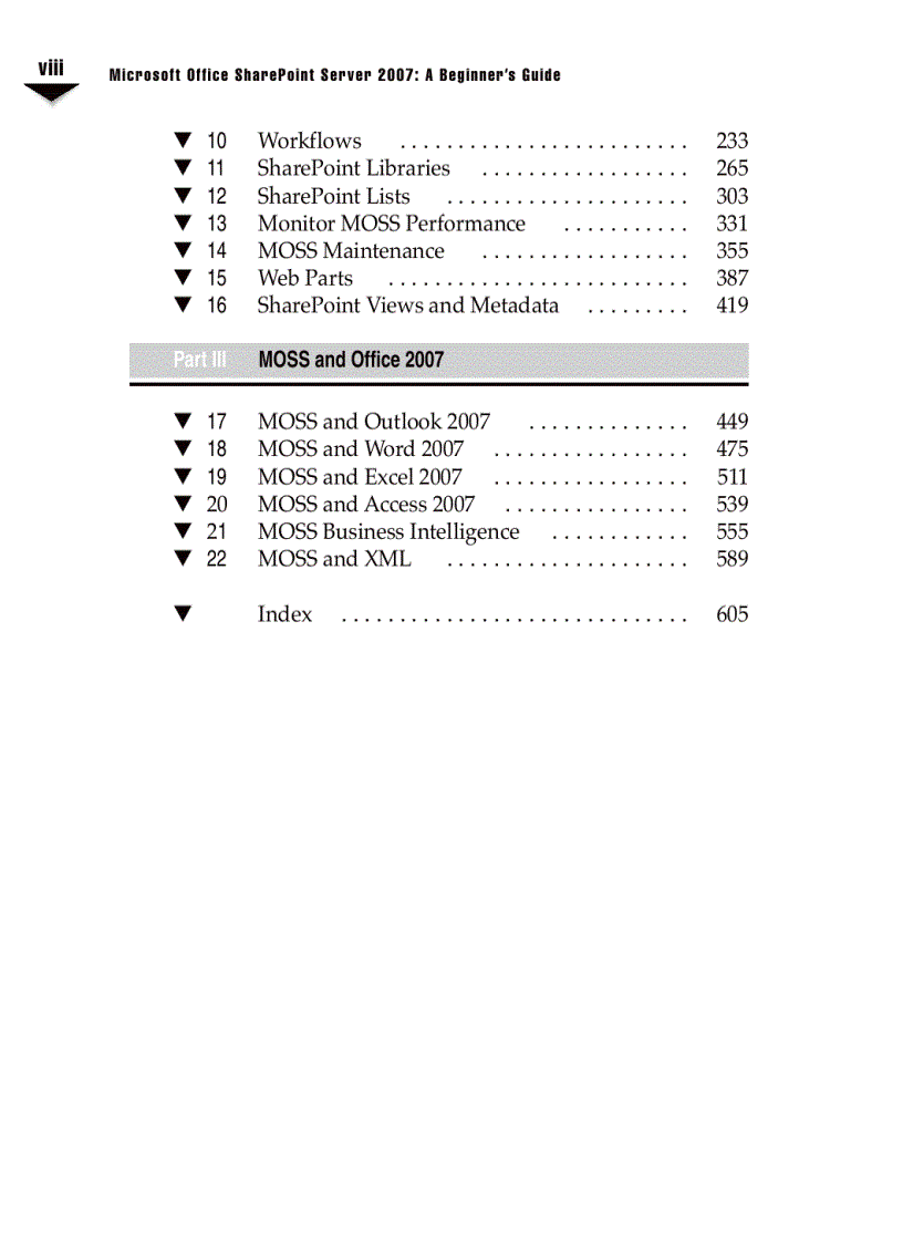 image for page Microsoft Office SharePoint Server 2007 A Beginners Guide Sep 2007