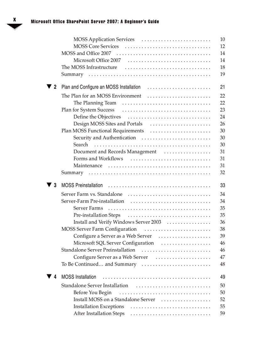 image for page Microsoft Office SharePoint Server 2007 A Beginners Guide Sep 2007