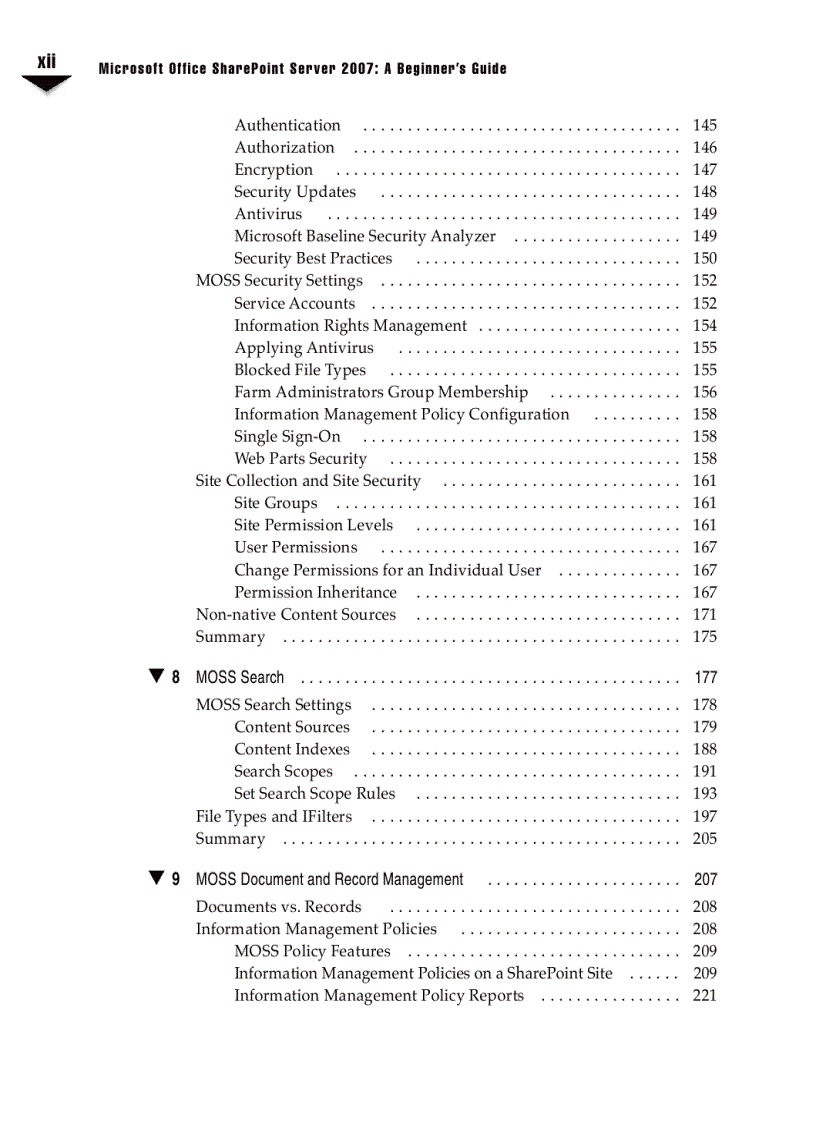 image for page Microsoft Office SharePoint Server 2007 A Beginners Guide Sep 2007