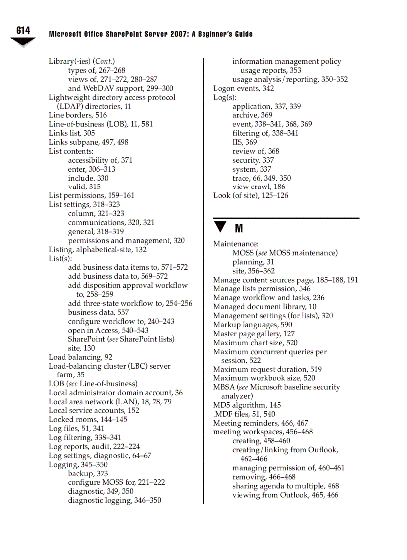 image for page Microsoft Office SharePoint Server 2007 A Beginners Guide Sep 2007