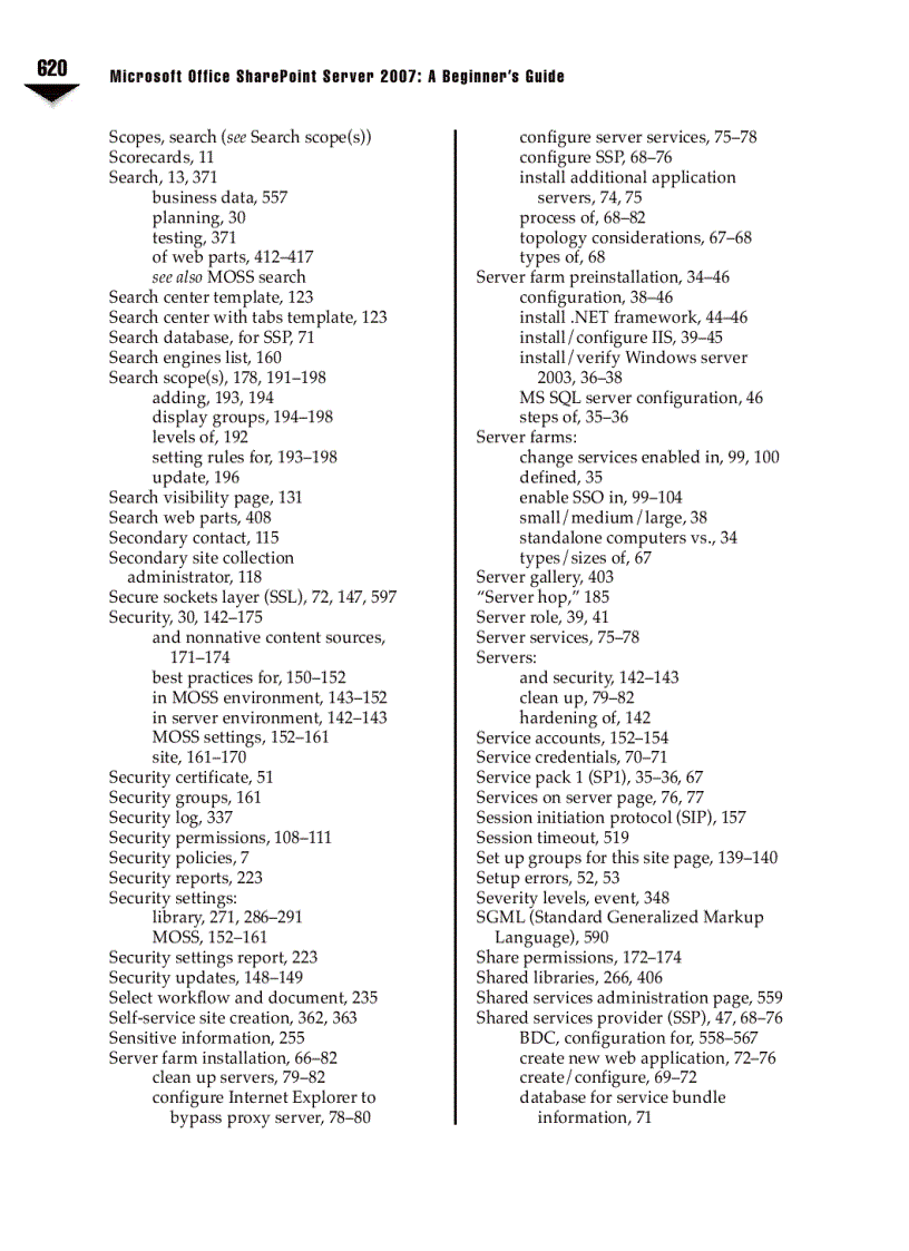 image for page Microsoft Office SharePoint Server 2007 A Beginners Guide Sep 2007