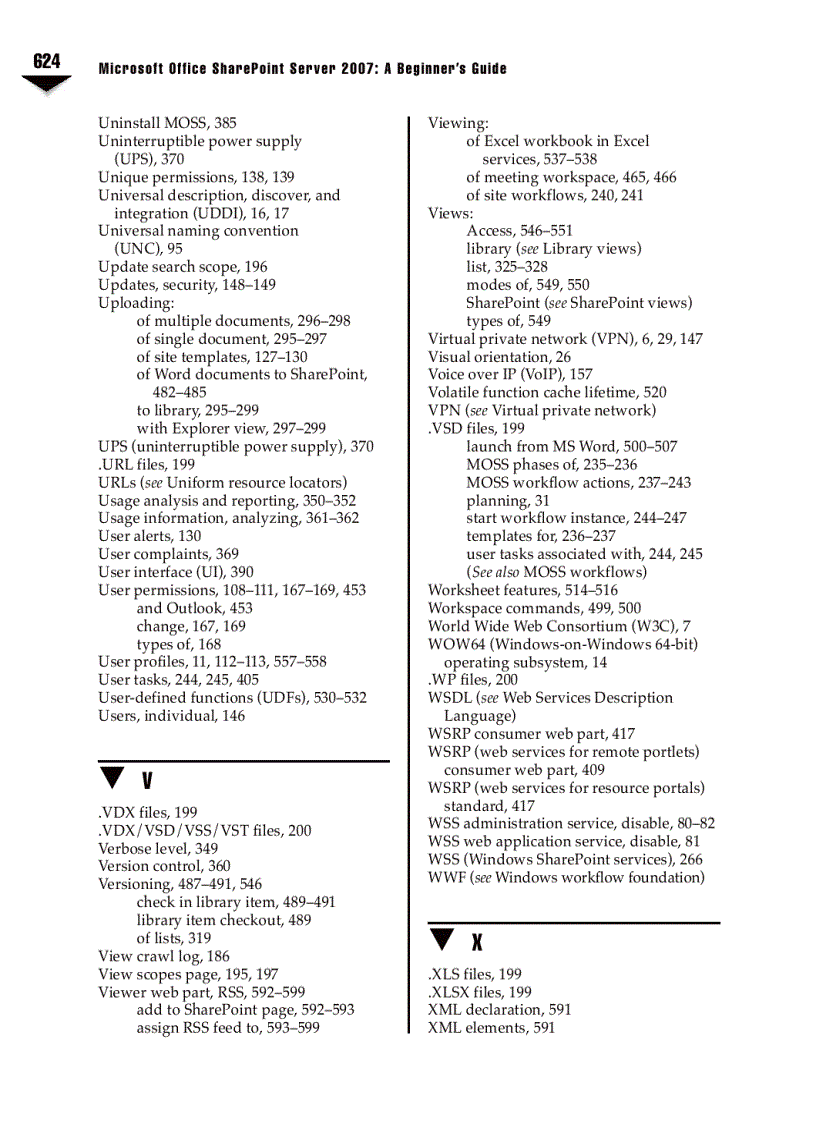 image for page Microsoft Office SharePoint Server 2007 A Beginners Guide Sep 2007
