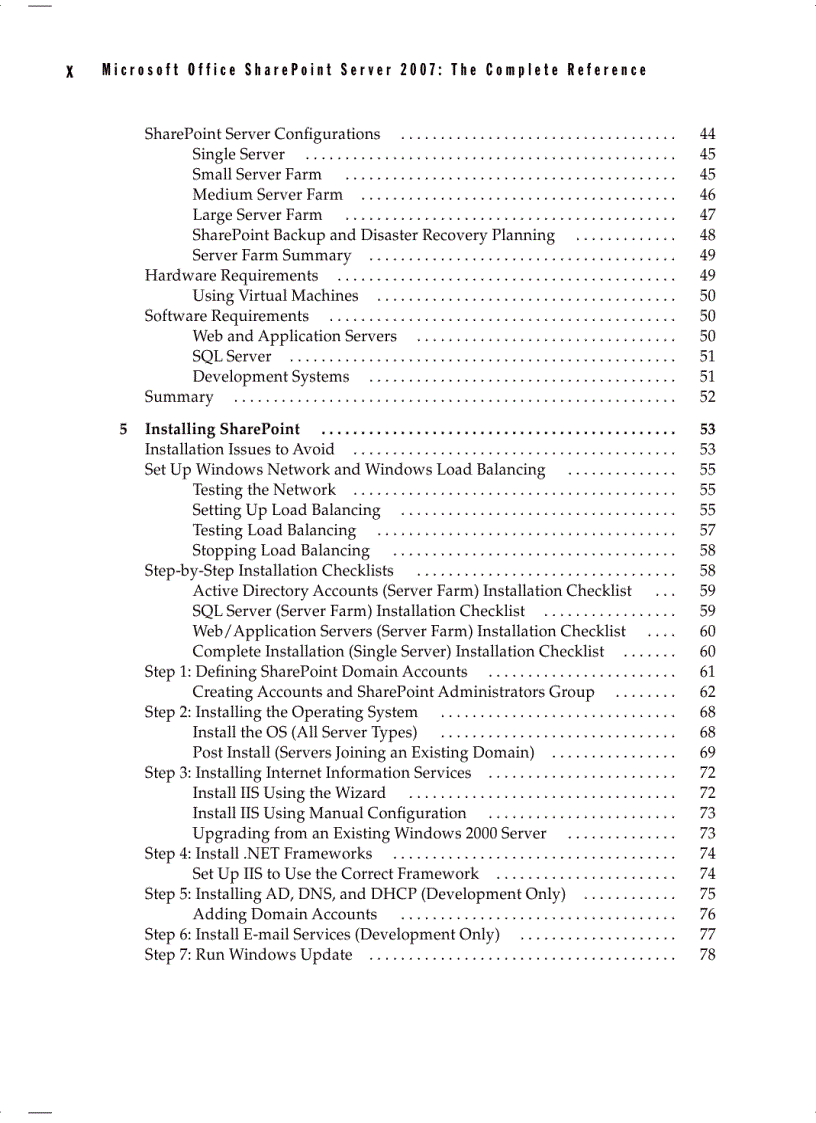 image for page Microsoft Office SharePoint Server 2007 The Complete Reference Sep 2007