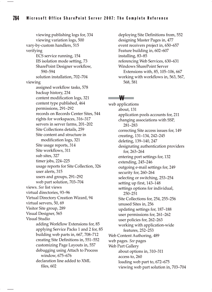 image for page Microsoft Office SharePoint Server 2007 The Complete Reference Sep 2007