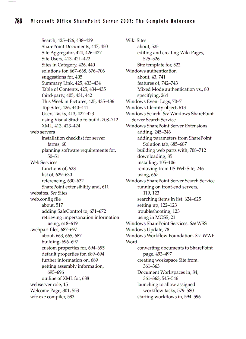 image for page Microsoft Office SharePoint Server 2007 The Complete Reference Sep 2007