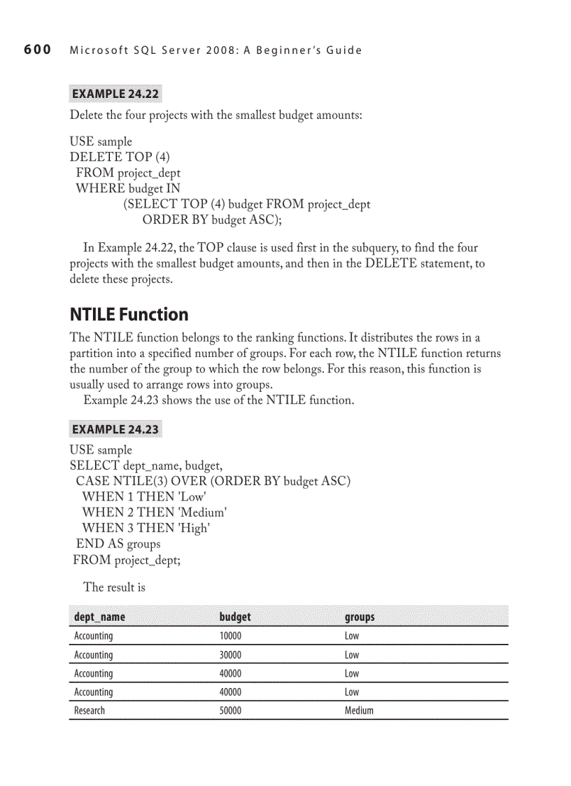 image for page Microsoft SQL Server 2008 A Beginners Guide 4th Edition Jul 2008