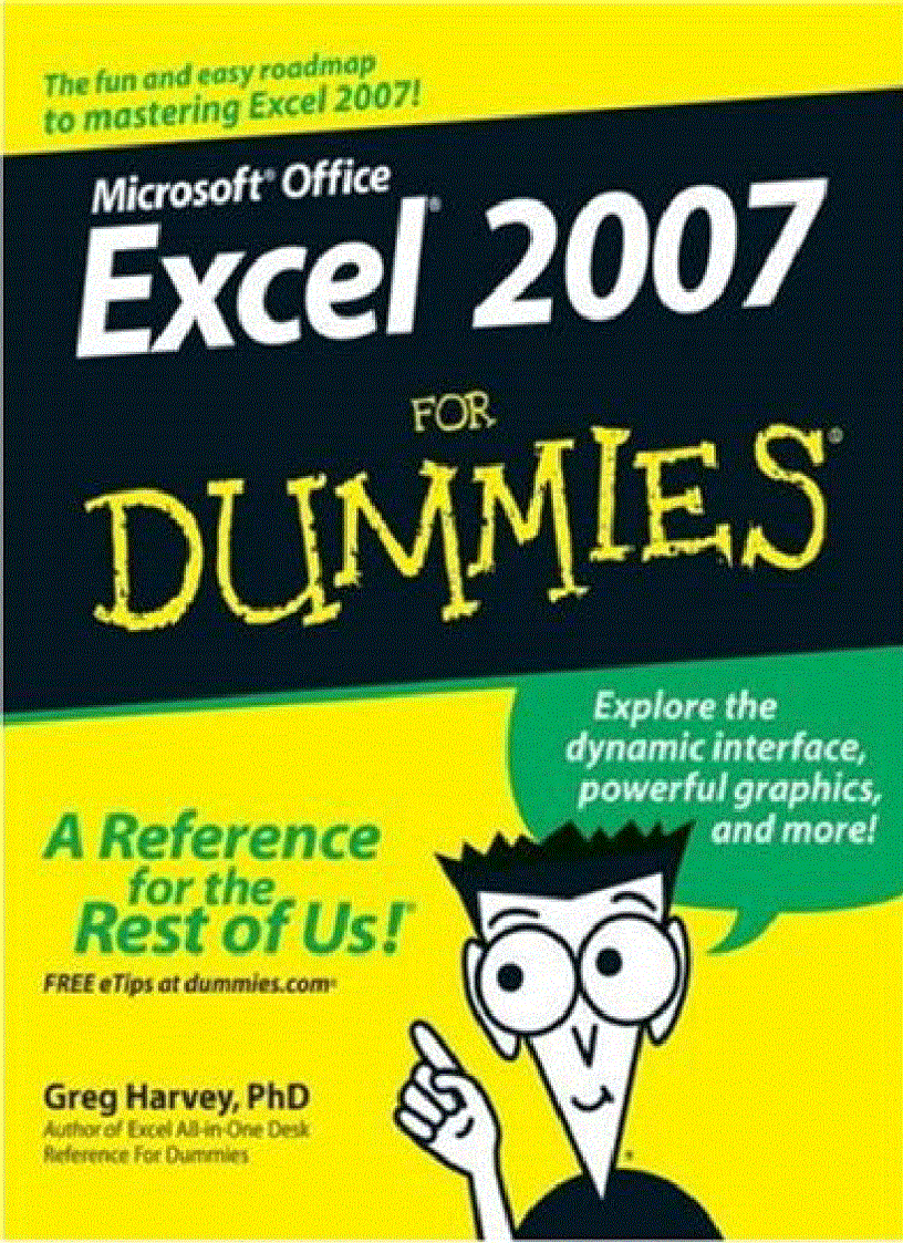 image for page Mircosoft Office Excel 2007 For Dummies