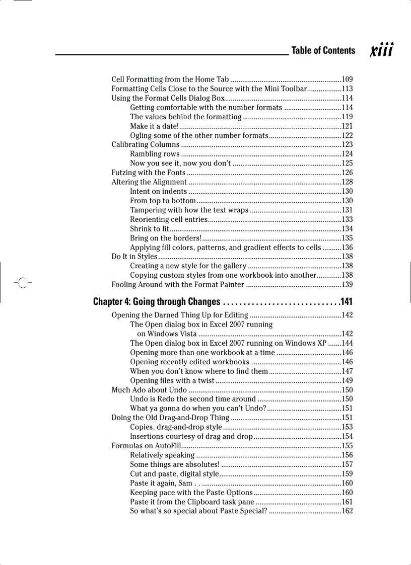 image for page Mircosoft Office Excel 2007 For Dummies