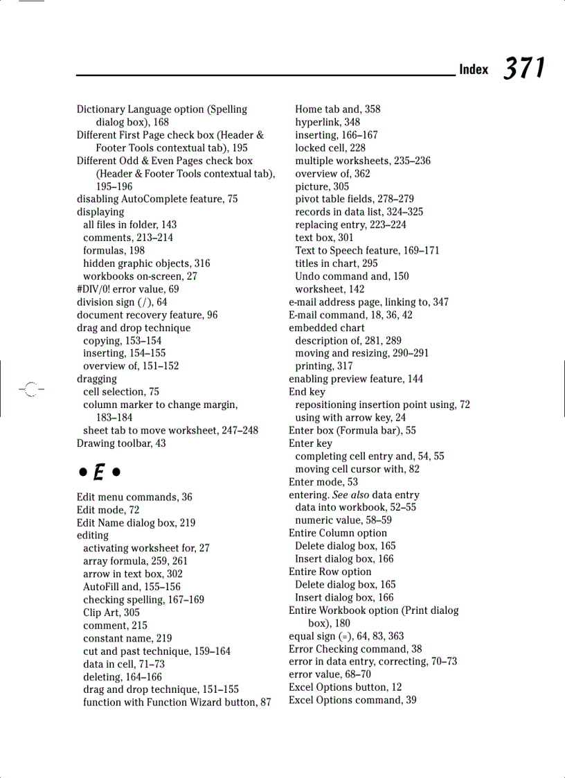 image for page Mircosoft Office Excel 2007 For Dummies
