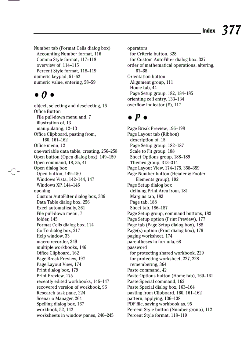 image for page Mircosoft Office Excel 2007 For Dummies