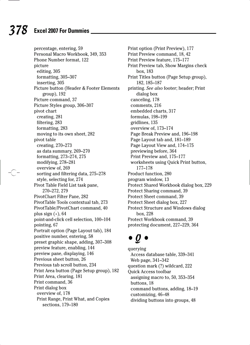 image for page Mircosoft Office Excel 2007 For Dummies