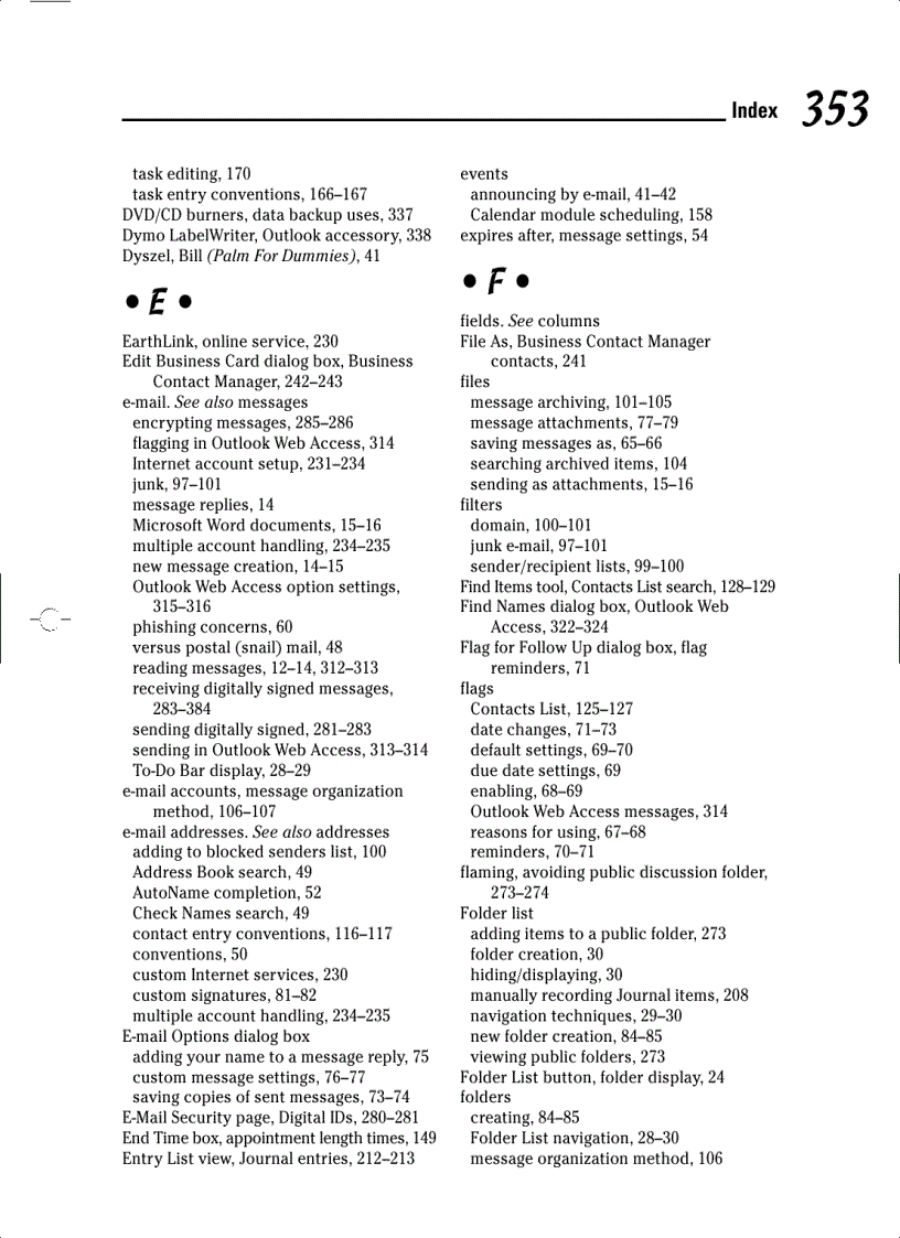 image for page Mircosoft Office Outlook 2007 For Dummies