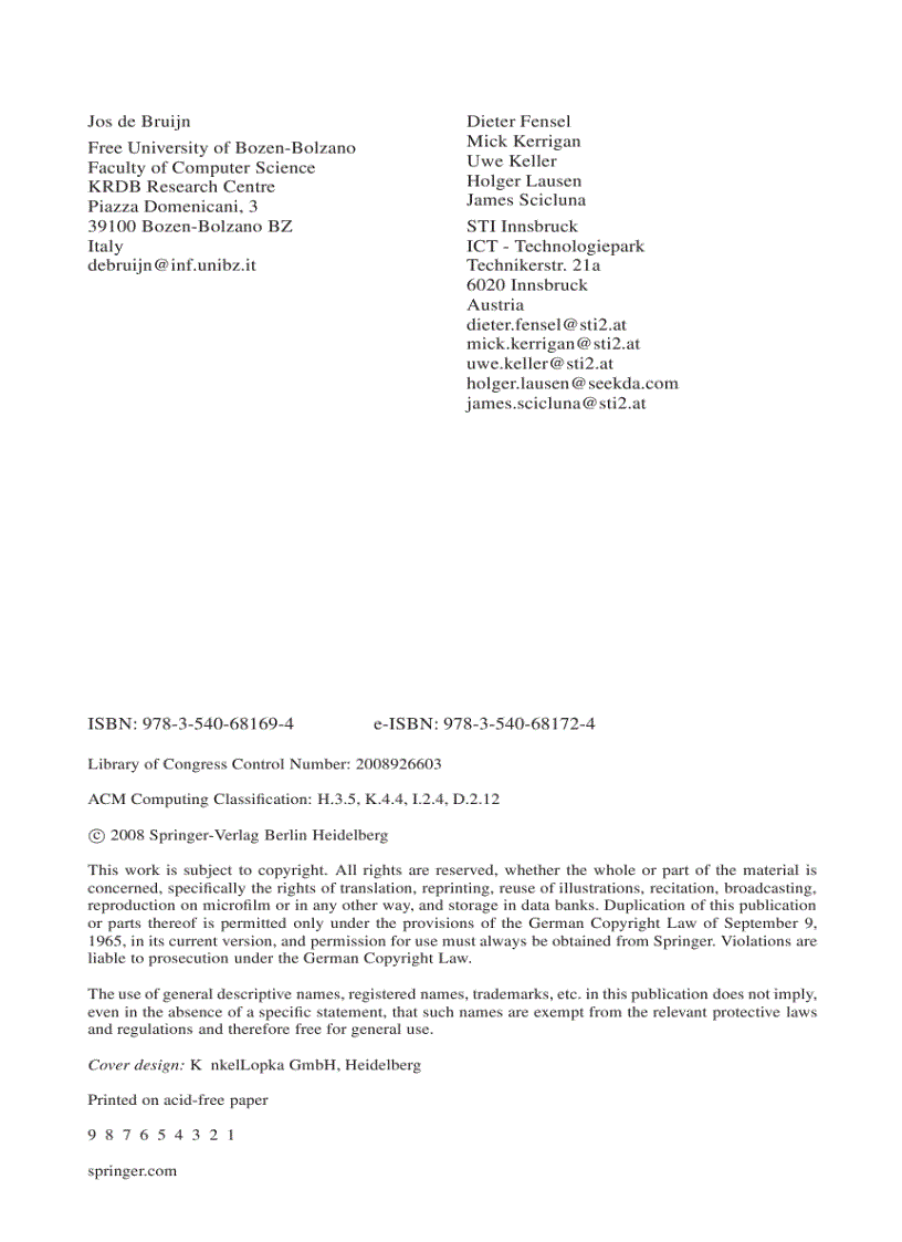 image for page Modeling Semantic Web Services The Web Service Modeling Language