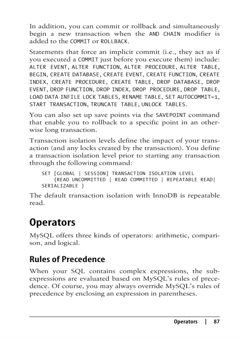 image for page MySQL Pocket Reference 2nd Edition Jul 2007