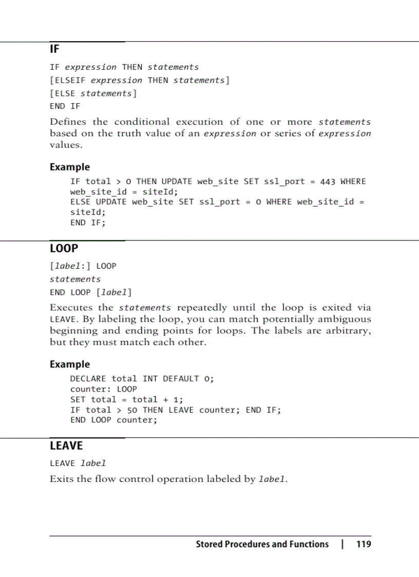 image for page MySQL Pocket Reference 2nd Edition Jul 2007